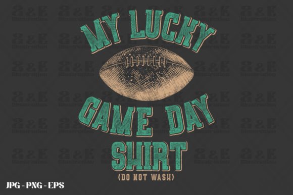 American Football Lucky Game Day Graphics & T-Shirt Designs