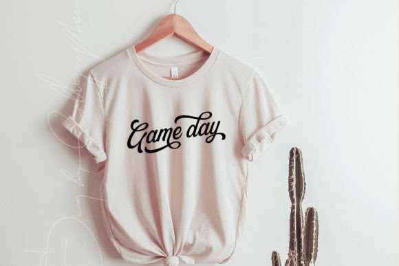 Game Day Retro Football Graphics & T-Shirt Designs