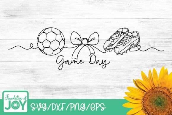 Game Day Svg, Soccer Png: Graphics for T-Shirt Designs