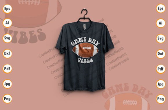 Game Day T-Shirt Design Layout Graphics