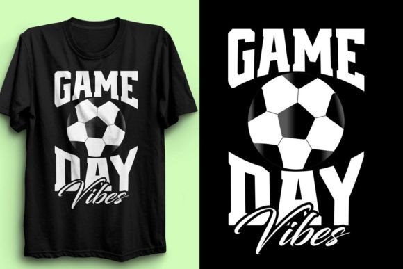 Game Day Vibes Soccer T-Shirt Design 10 Graphics
