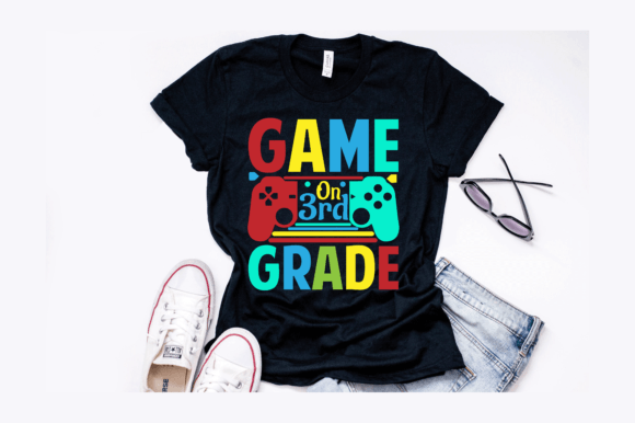 Game on 3rd Grade T-Shirt Design Graphics Review
