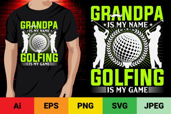 Grandpa Golfing Graphics & T-Shirt Designs Review