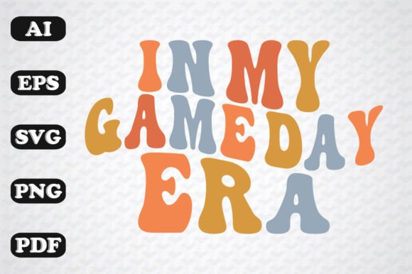 In My Game Day Era Retro SVG T-shirt Graphics & Crafts