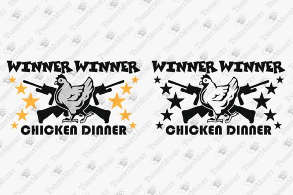Winner Winner Chicken Dinner Graphics & T-Shirt Designs